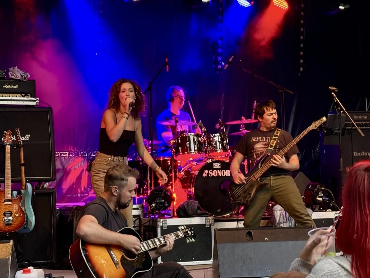 Dynamischer Live-Auftritt von BackUp